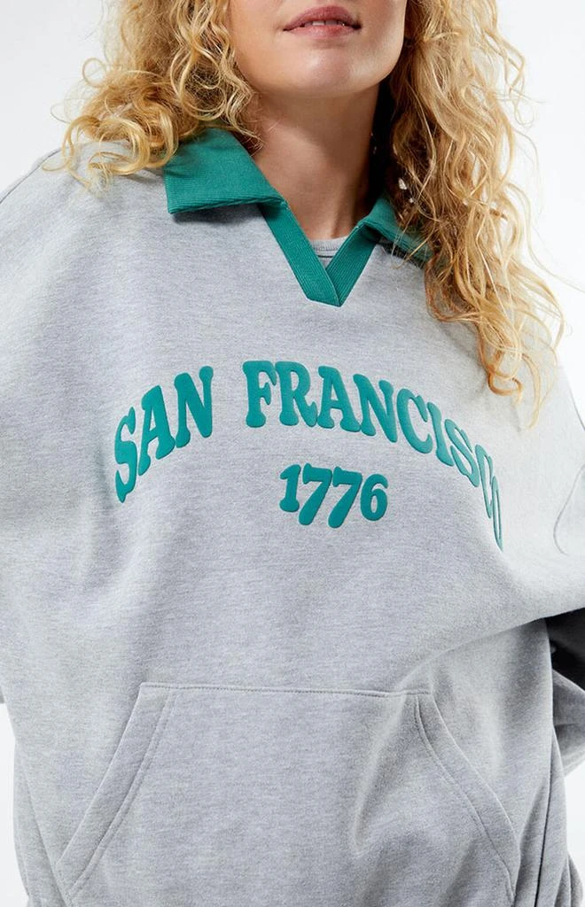 PacSun San Francisco Rugby Oversized Sweatshirt 2