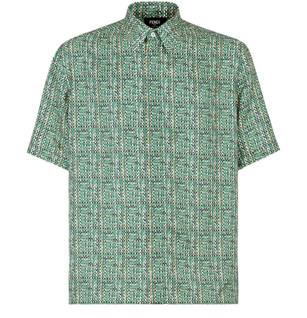 Fendi Shirt with Italian-style collar and short sleeves
