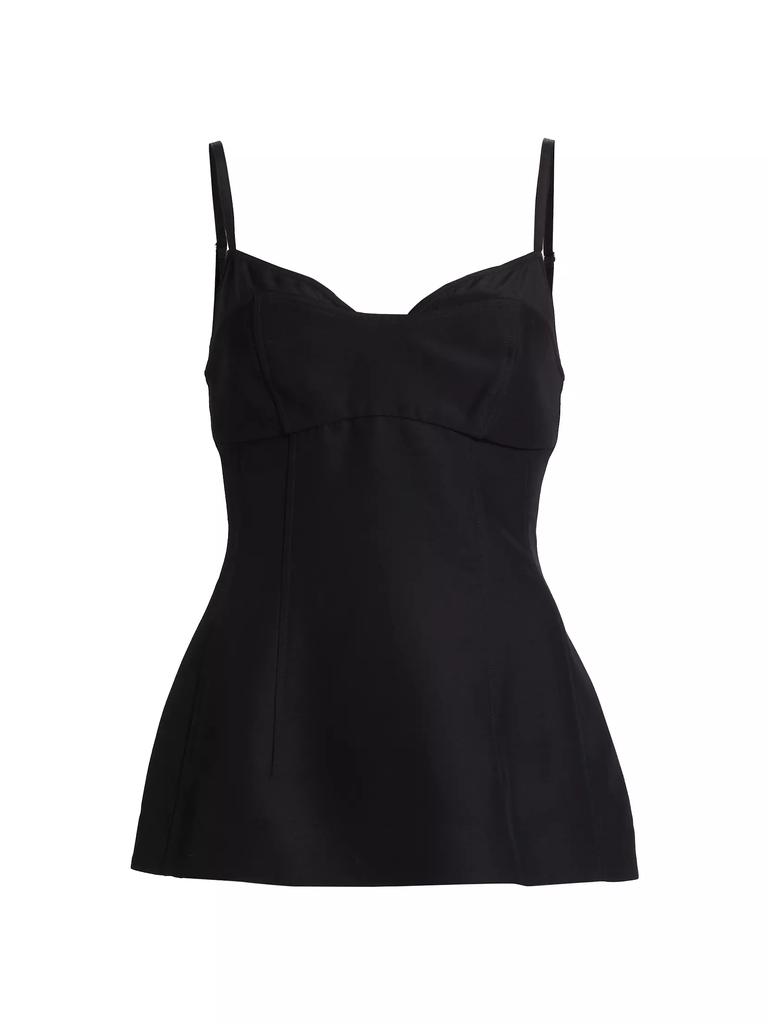 Co Bustier-Cup Seamed Tank