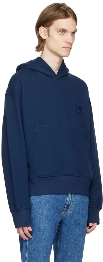 Wooyoungmi Blue Embroidered Hoodie 2