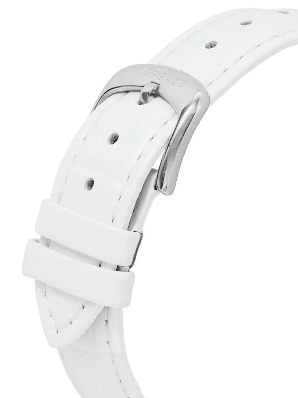 Versace 39MM Stainless Steel
Croc Embossed Leather Strap Watch 4