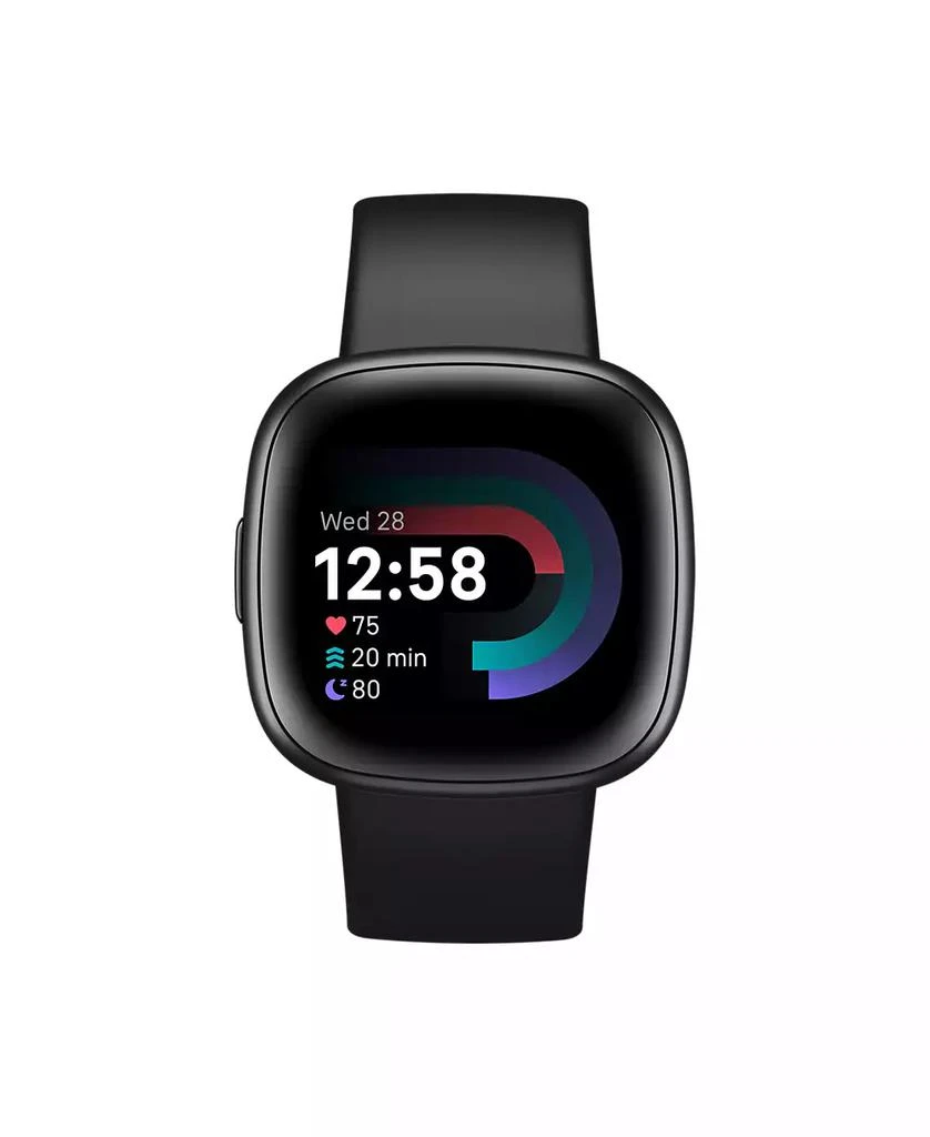 Fitbit Versa 4 Black Graphite Premium Smartwatch, 39mm 1