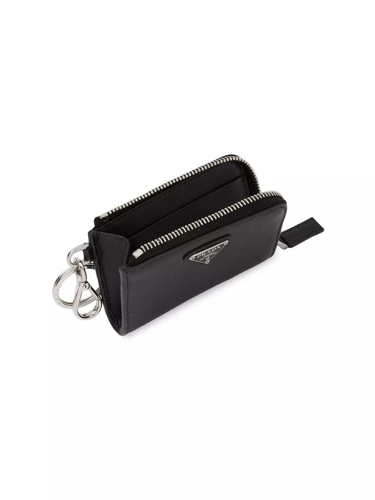 Prada Saffiano Leather Mini Pouch Keychain 2