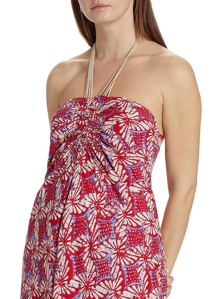XIRENA Maya Floral Cotton Halterneck Maxi Dress 6