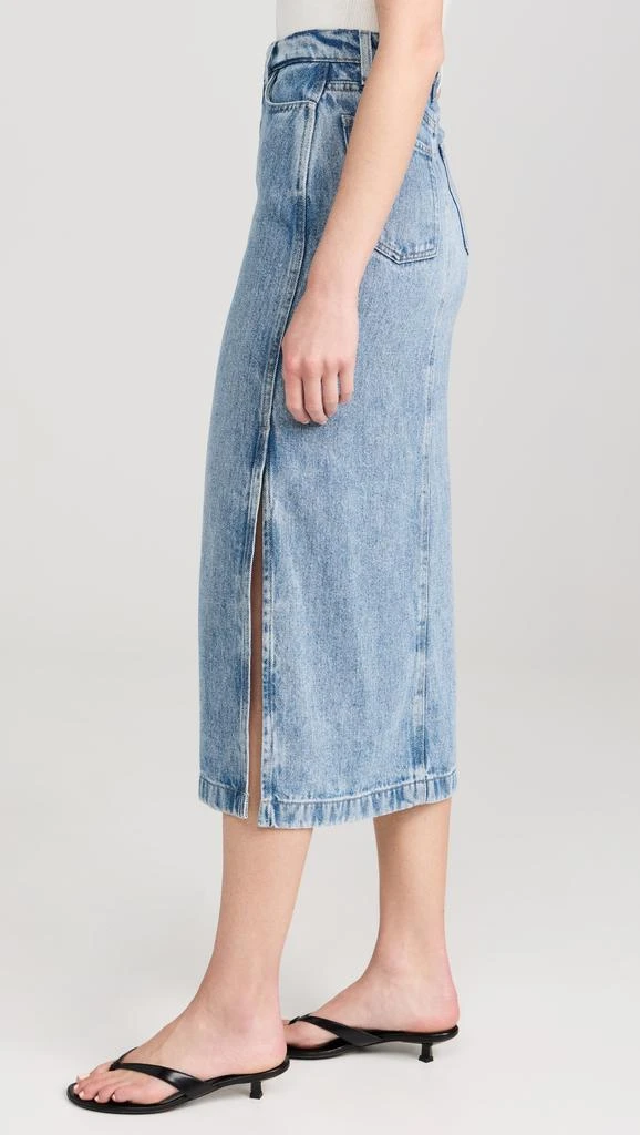 7 For All Mankind Midi Denim Skirt 3