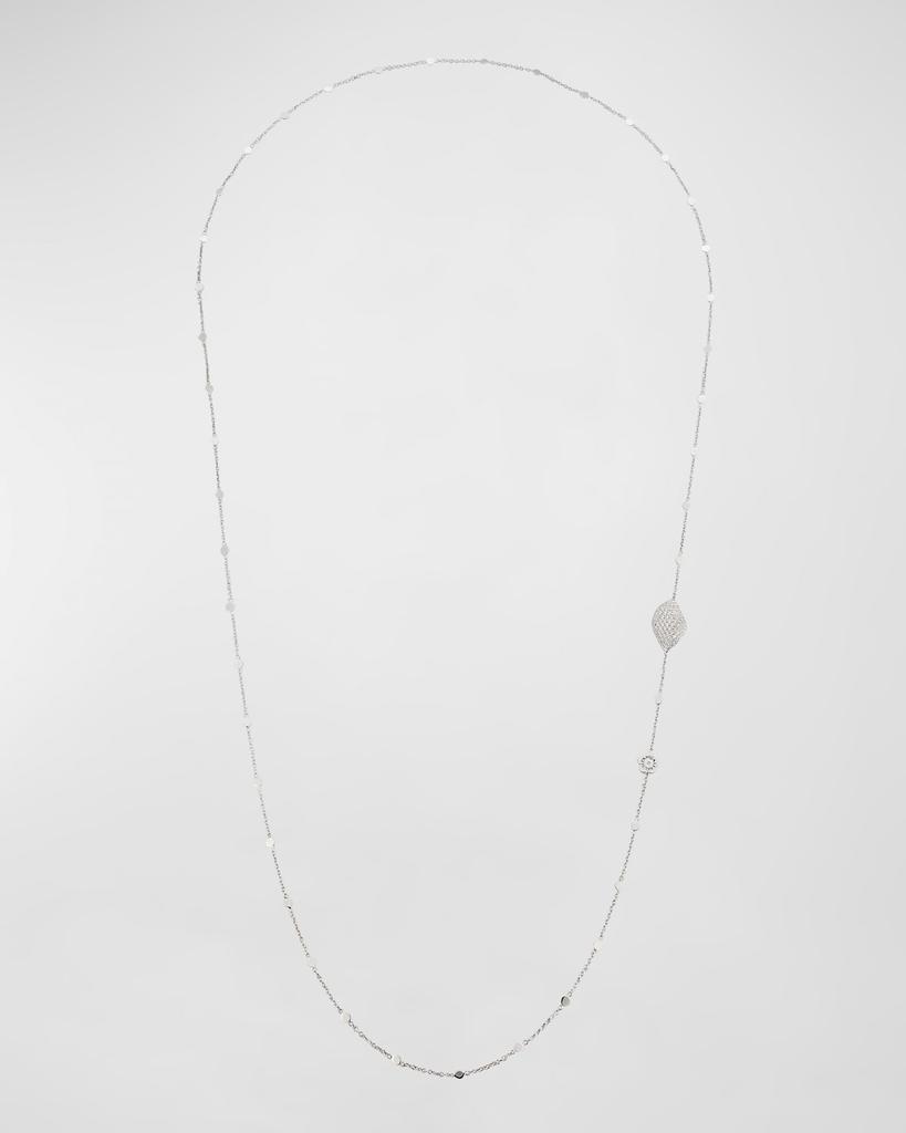 Pasquale Bruni Aleluia 18K White Gold Necklace with Diamond Pave