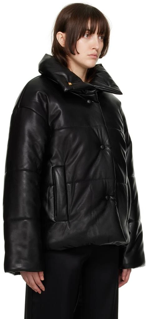 Nanushka Black Hide Vegan Leather Jacket 2