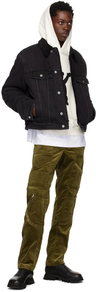 We11done Black Regular Fit Denim Jacket 4