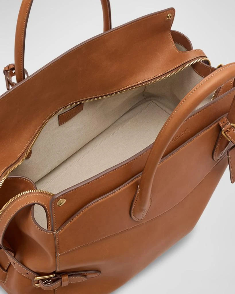 Ralph Lauren Men's Bedford Canvas and Calfskin Bowler Bag 4