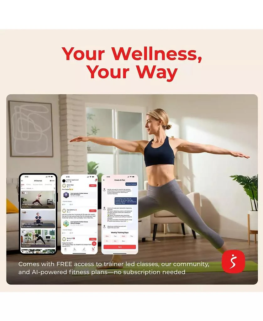 Sunny Health & Fitness Durable Tear-Resistant Yoga Mat, Green 7