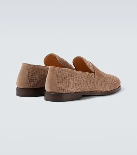 Brunello Cucinelli Woven suede penny loafers 6