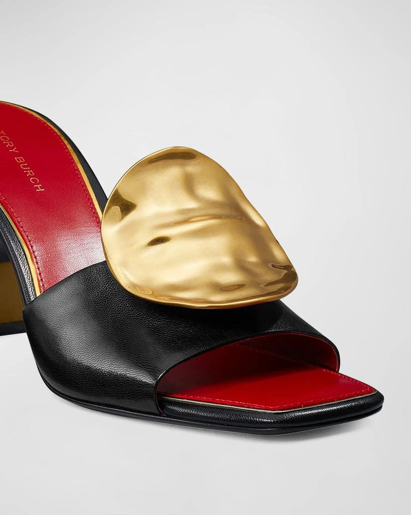 Tory Burch Patos Disc Leather Slide Sandals 4