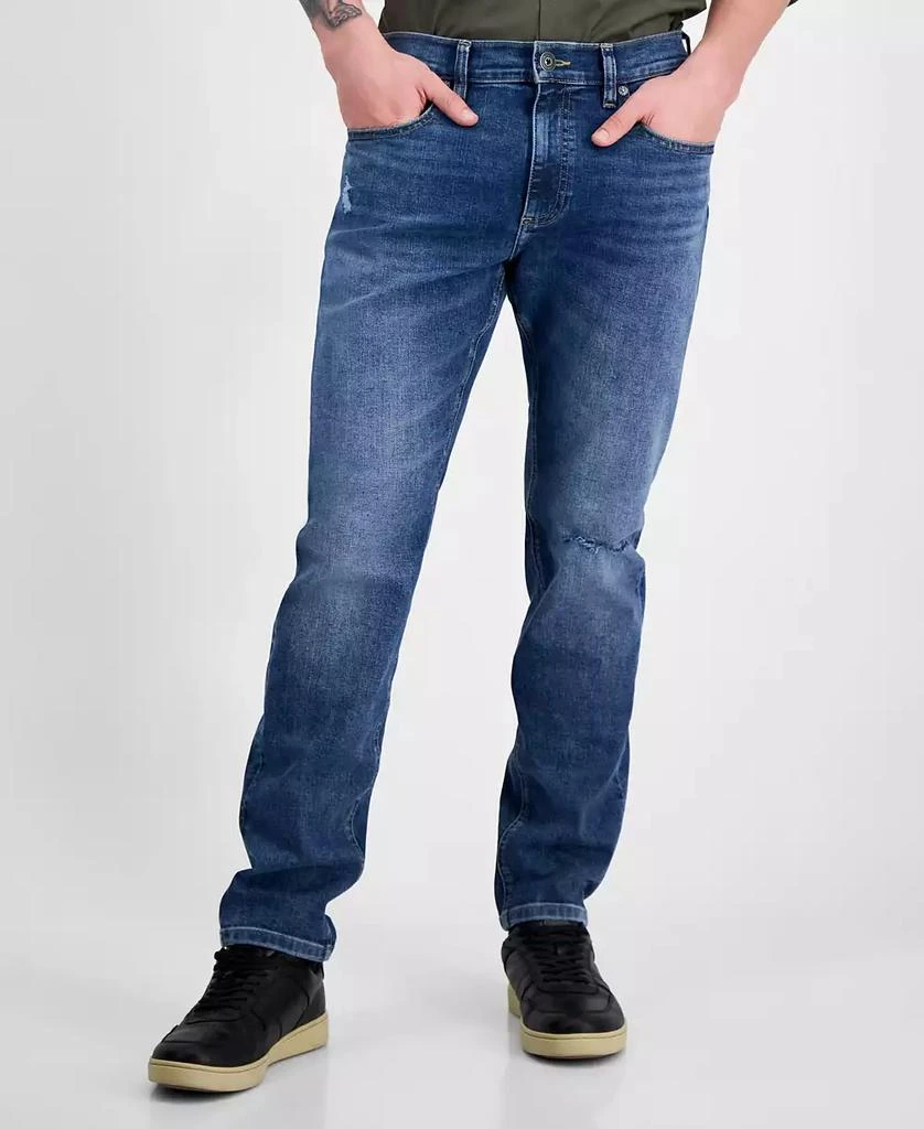 INC International Men's Athletic-Slim Fit Destroyed Jeans, Created for Macy's 1