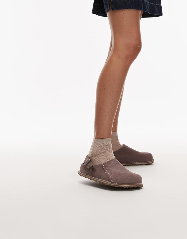 Birkenstock Birkenstock Lutry suede shoe in washed purple