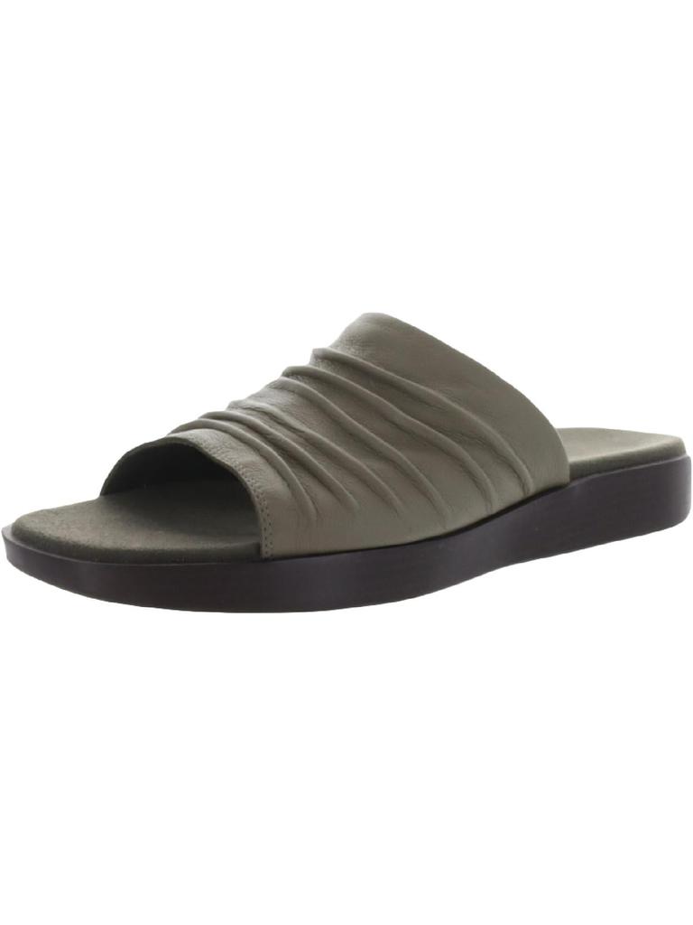 Munro Kala Womens Leather Open Toe Flat Sandals
