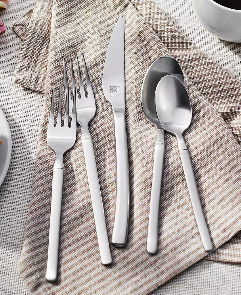 ZWILLING Zwilling Opus Satin 45 Piece 18/10 Stainless Steel Flatware Set, Service for 8 3