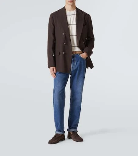 Brunello Cucinelli Striped cotton T-shirt 2