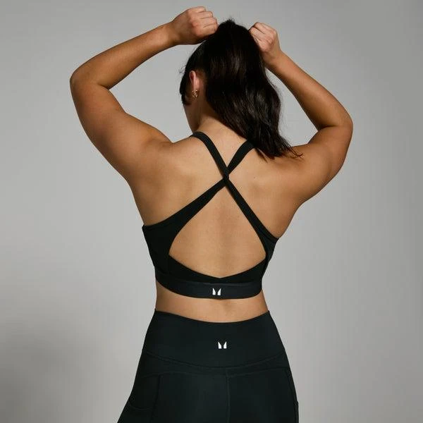 Myprotein MP Women's Power Cross Back Sports Bra - Black 1