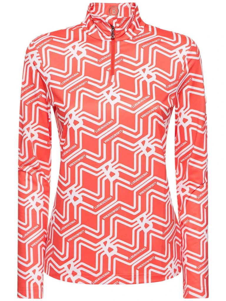 Bogner Beline Printed Turtleneck Top 1