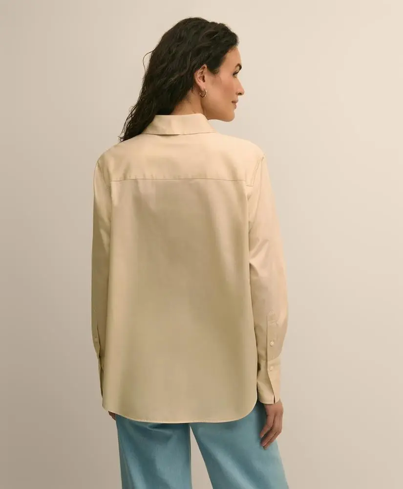 Brooks Brothers Supima® Cotton Sateen Relaxed Shirt 3