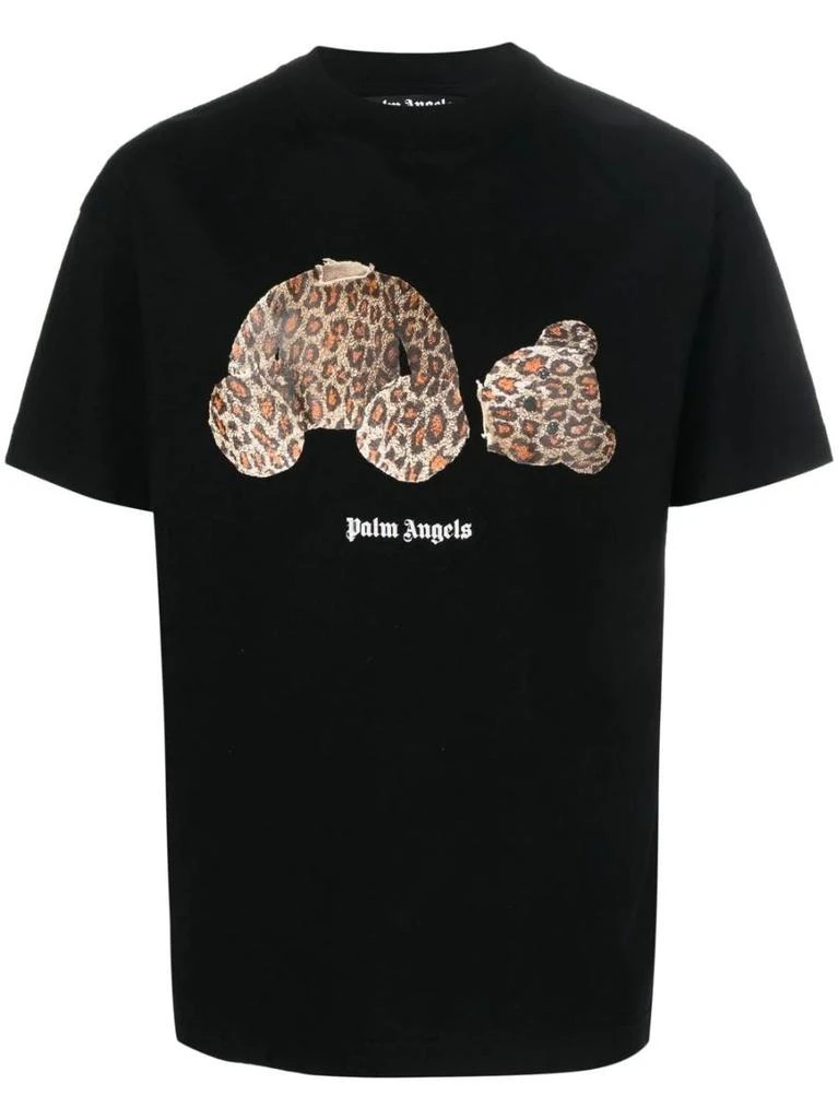 NA Leopard Bear print black T-shirt 1