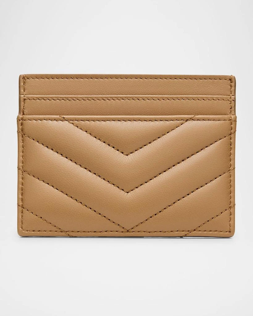 Yves Saint Laurent YSL Monogram Card Case in Quilted Smooth Leather 3