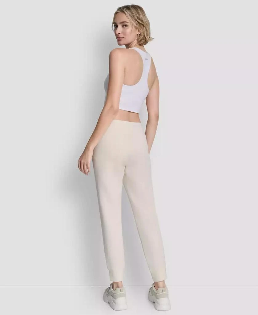 DKNY Women's Metallic Bubble Slim Fit Jogger Pants 3