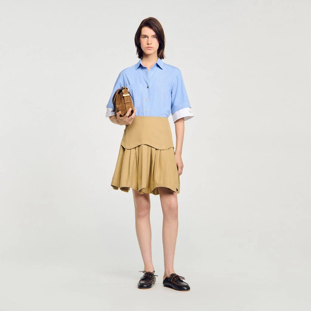 Sandro Oversized check shirt 1