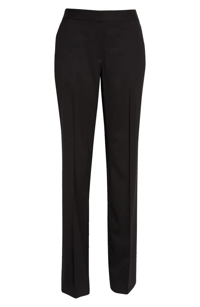 Lafayette 148 New York Irving Straight Leg Stretch Wool Pants 6