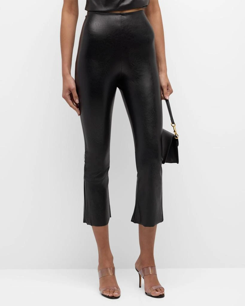 Commando Faux Leather Cropped Flare Pants 1