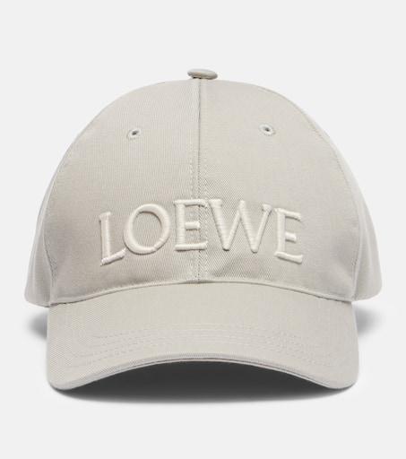 【LOEWE】 Loewe cotton baseball cap LOEWE Logo-Appliquéd Cotton-Canvas Baseball Cap for Men | MR