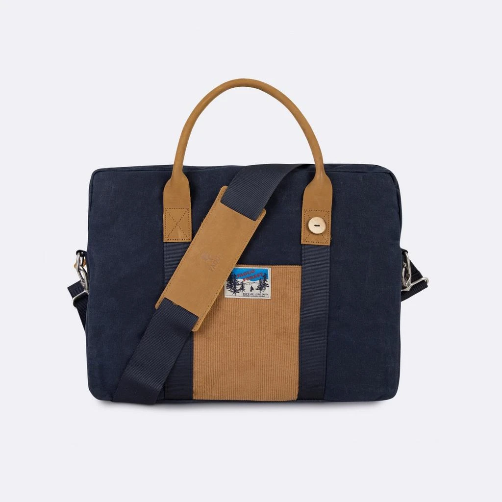 预计3周后发货 Faguo Faguo - Sac D'Ordinateur Laptop - Bleu Marine - Mixte 4