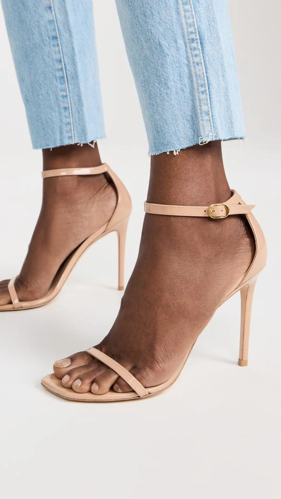 Stuart Weitzman Nudist Curve 100 Patent Sandals 2