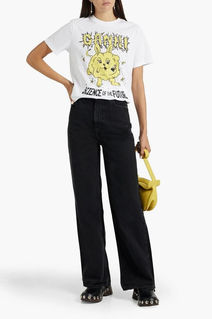 Ganni High-rise wide-leg jeans 2
