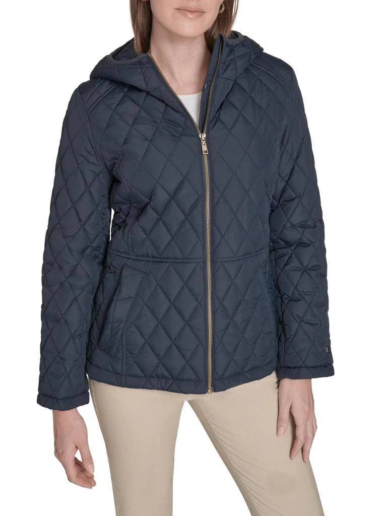 Tommy Hilfiger Hooded Diamond-Quilted Jacket