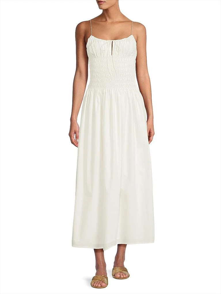 Faithfull the Brand Aya Smocked Cover-Up Midi-Dress 2