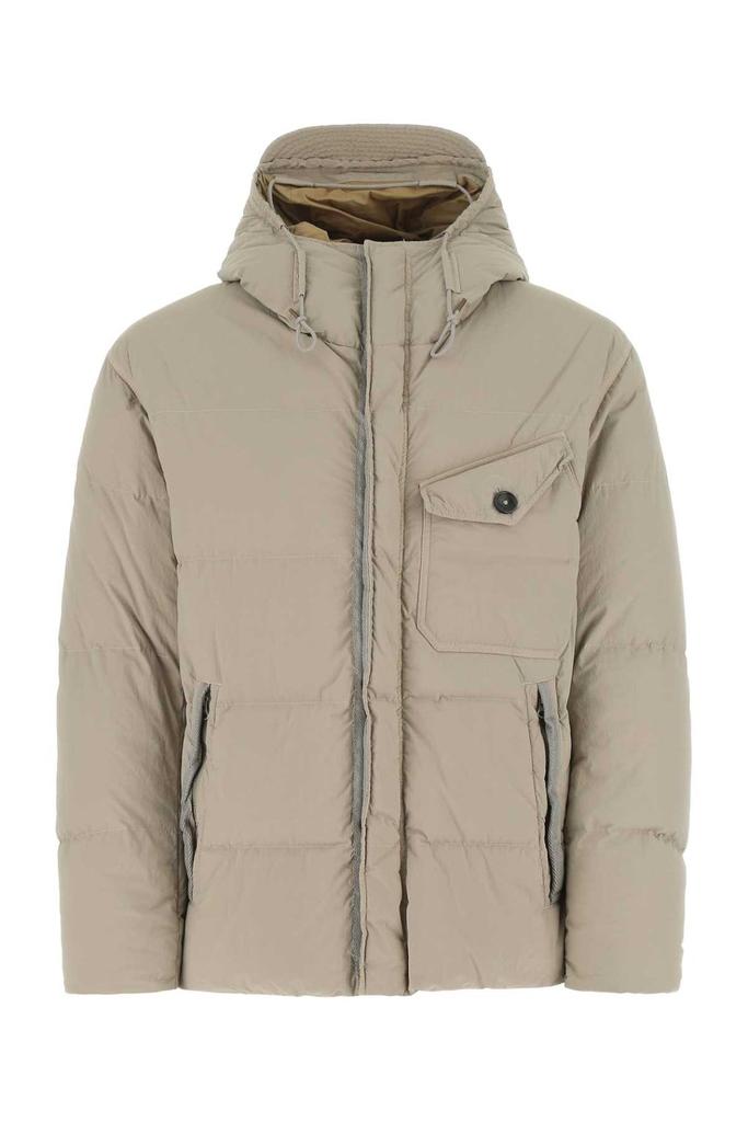 Ten C Ten C Drawstring-Hooded Quilted Padded Jacket