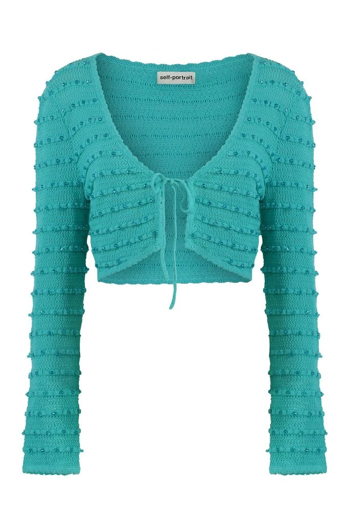 Self Portrait Knitted Cardigan 1