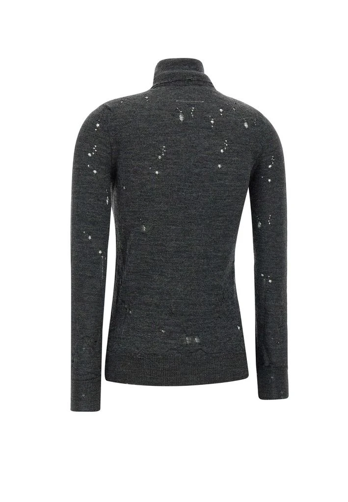 MM6 MM6 Maison Margiela Numbers-Motif Distressed Jumper 2