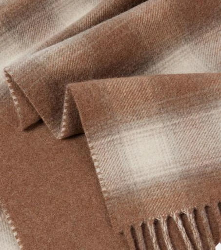 Loro Piana Tartan wool and cashmere scarf 5