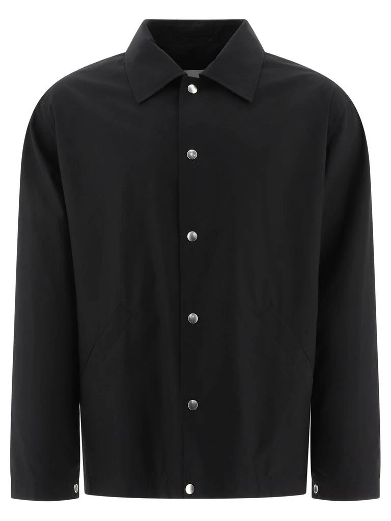 Jil Sander Jil Sander Logo Printed Button-Up Jacket from Cettire