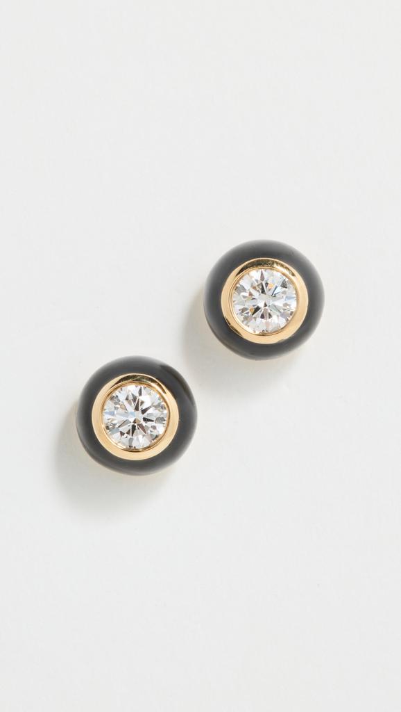 Melissa Kaye 18k Audrey Medium Studs