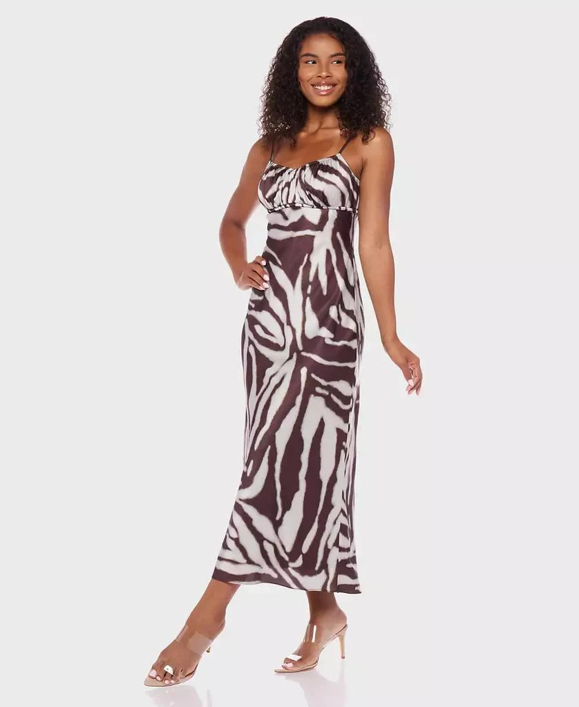 Alex & Sophia Juniors' Printed Satin Sleeveless Dress 3