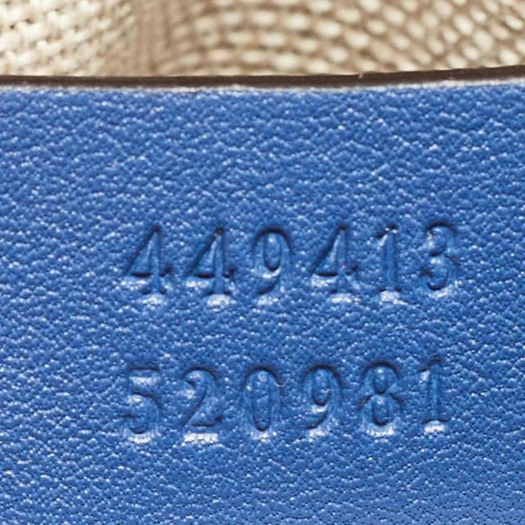 Gucci Gucci Blue Micro Guccissima Leather Bree Crossbody Bag 9