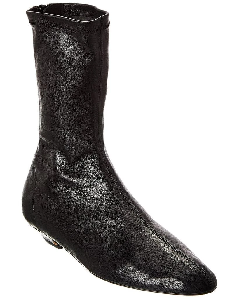 Khaite KHAITE The Apollo Leather Bootie 1
