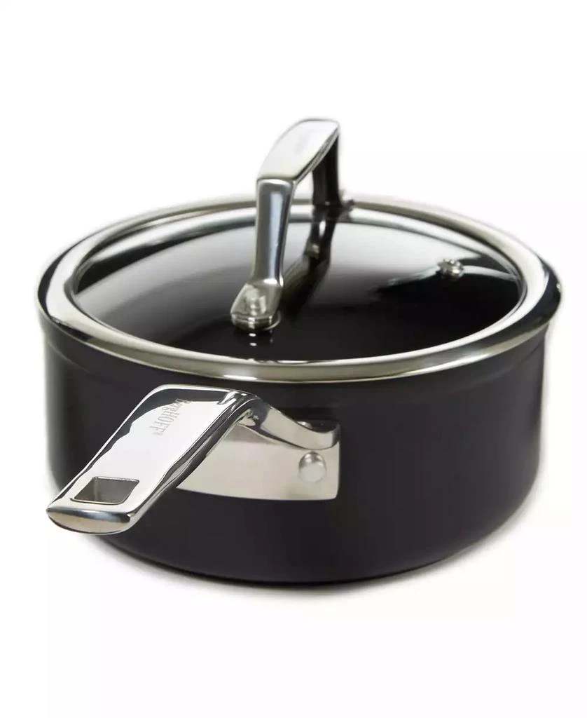BergHOFF Essentials Non-stick Hard Anodized 6.25" Saucepan 1.3qt. With Glass Lid, Black 5