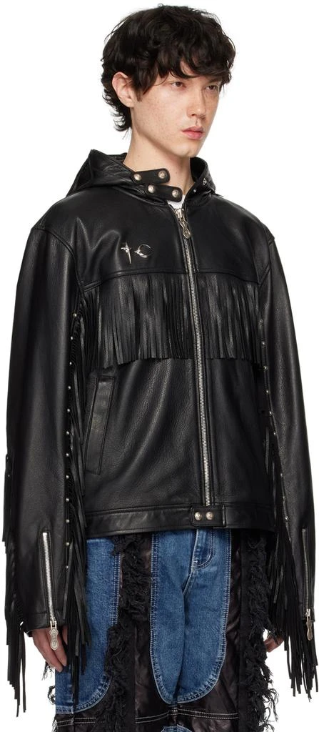 Thug Club Black Hell Cowboy Leather Jacket 2