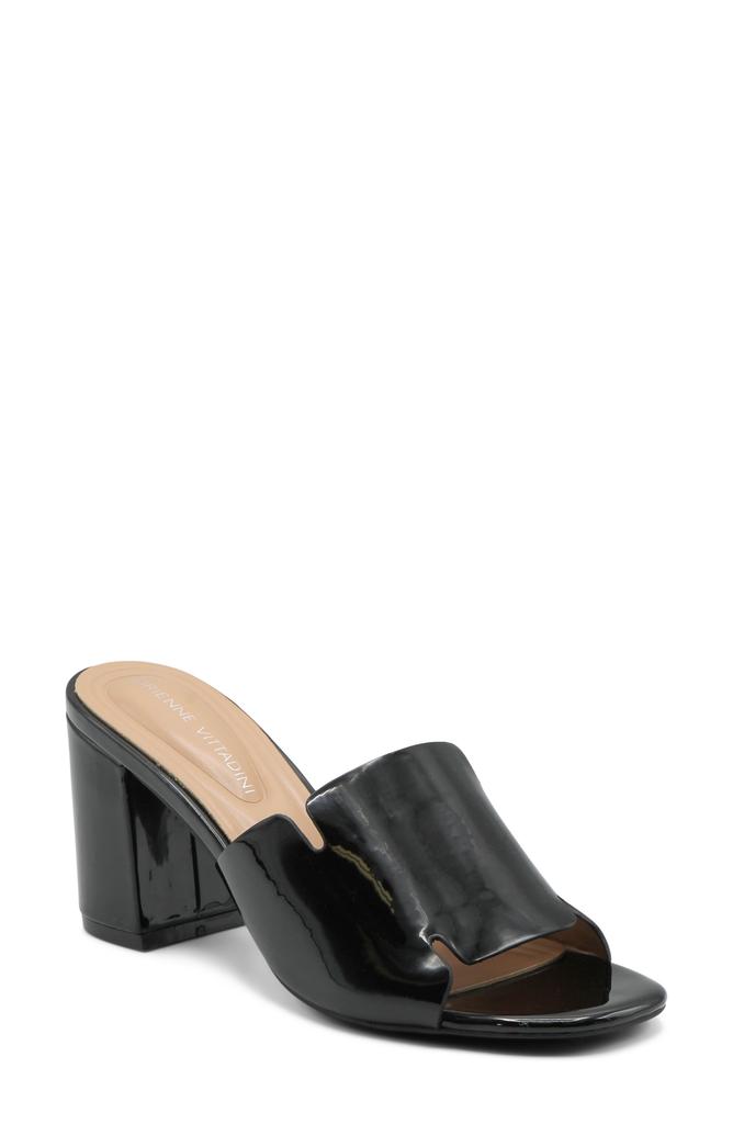 Adrienne Vittadini Abstract Block Heel Sandal