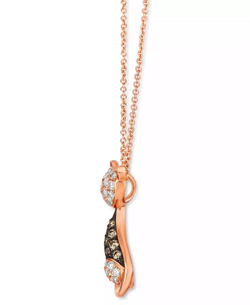 Le Vian Nude Diamond (1/3 ct. t.w.) 
Chocolate Diamond (1/4 ct. t.w.) Cat Necklace in 14k Rose Gold, 18" + 2" extender 4