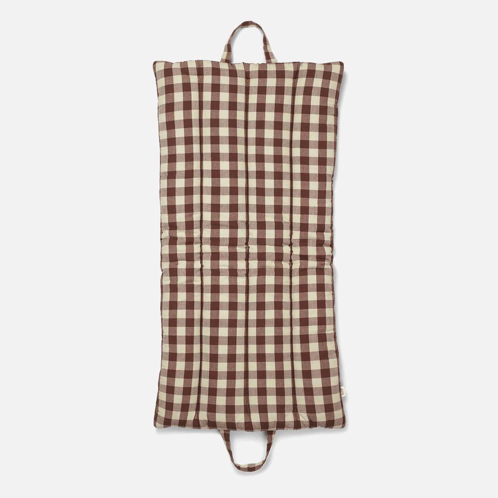 Ferm Living Ferm Living Bothy Check Folding Mat - Cinnamon/Green